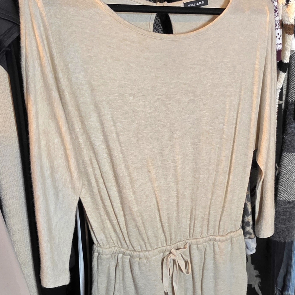 Williams Beige Long Sleeve Dress